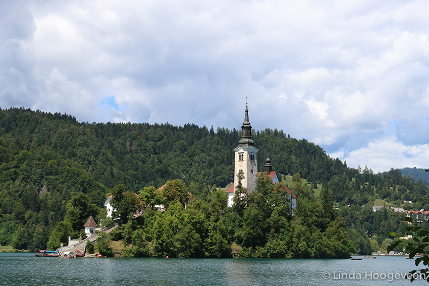 Kerkje in Lake Bled
