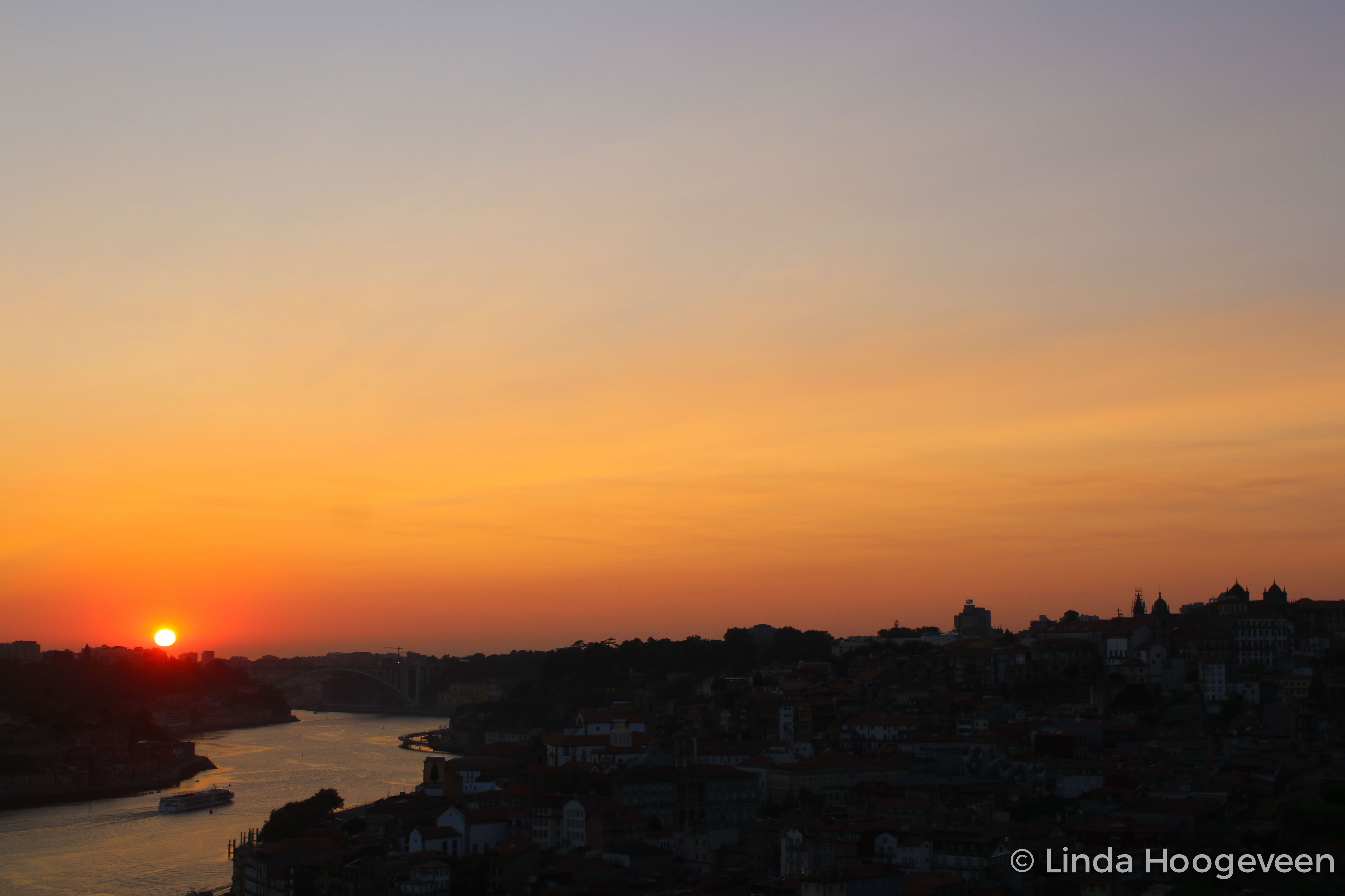 Zonsondergang Porto