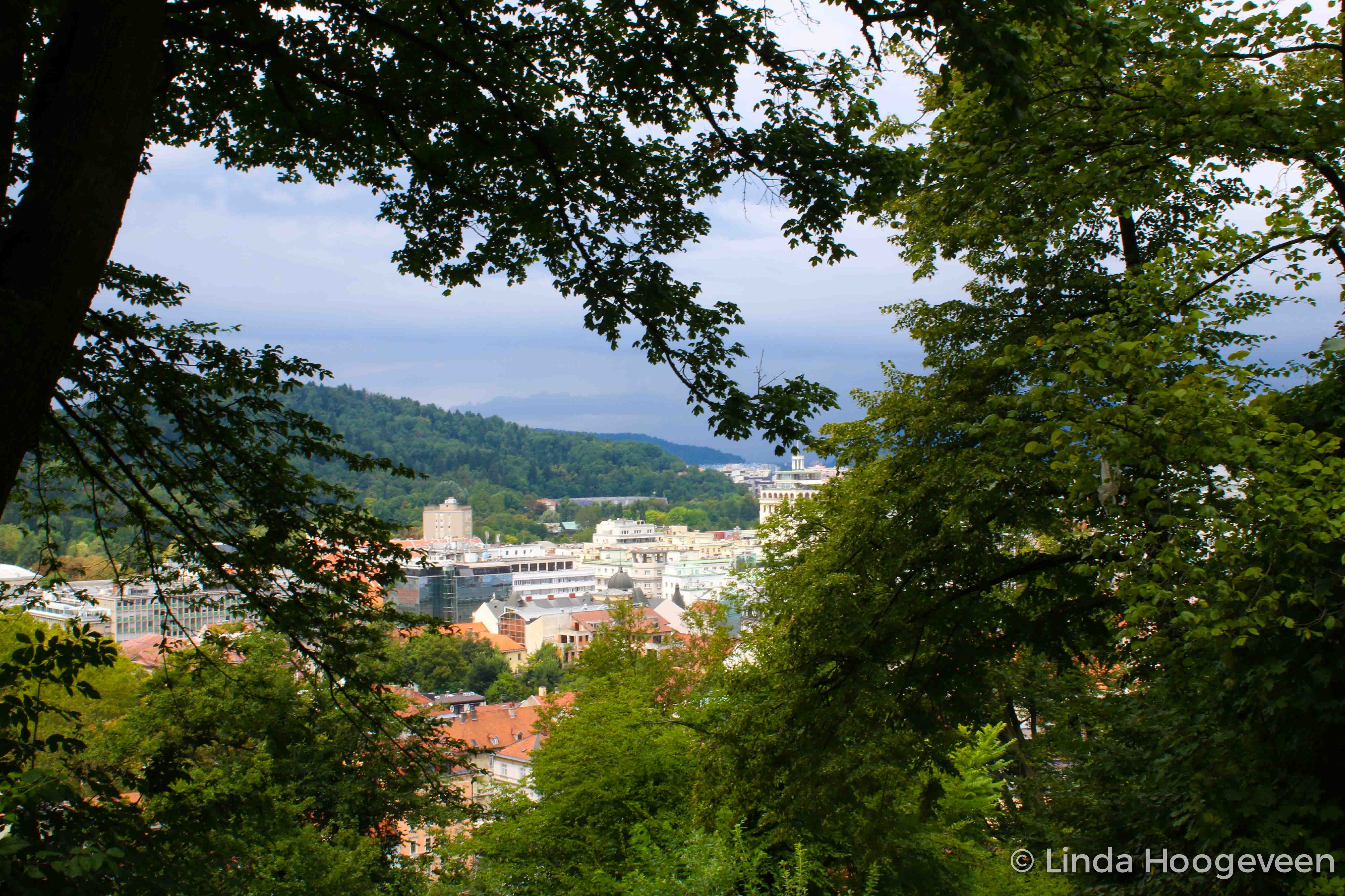 Ljubljana, kasteel uitzicht